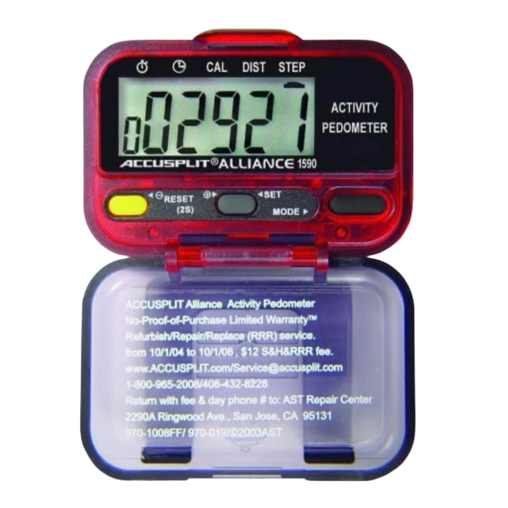 ACCUSPLIT AL1590 Pedometer, Steps, Distance Activity Timer, Clock, Calories